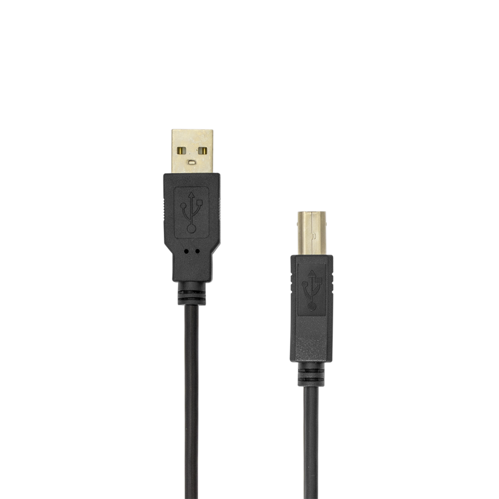 SBOX USB-1013/R USB-A apa - USB-B Apa 2.0 Adat és töltő kábel - Fekete (3m) (USB-1013/R)