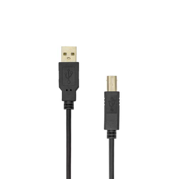SBOX USB-1013/R USB-A apa - USB-B Apa 2.0 Adat és töltő kábel - Fekete (3m)