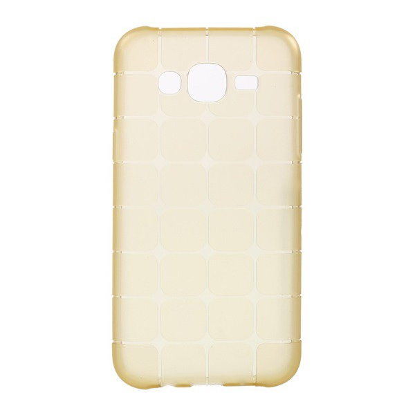 Szilikon telefonvédő (kocka minta) ARANY [Samsung Galaxy J5 (2015) SM-J500] (5996457595563)