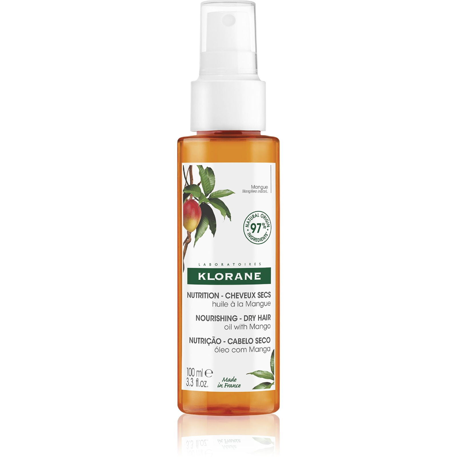 KLORANE mangóolaj - tápláló száraz hajra 100 ml (3282770141030)