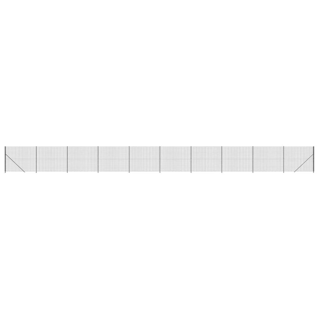 antracitszürke dróthálós kerítés illesztőperemmel 1,6x25 m (154300)
