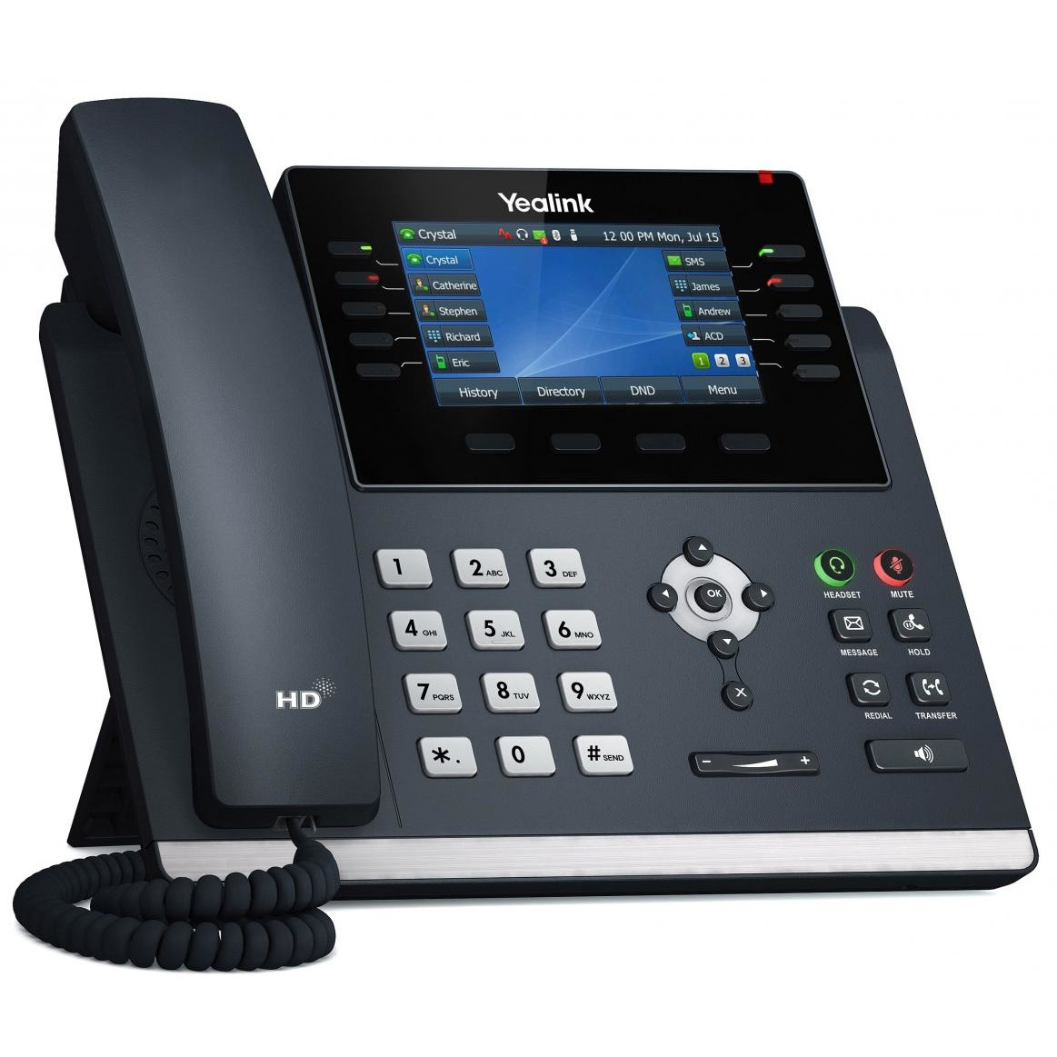 Yealink SIP-T46U IP telefon Szürke LCD Wi-Fi (1301203)