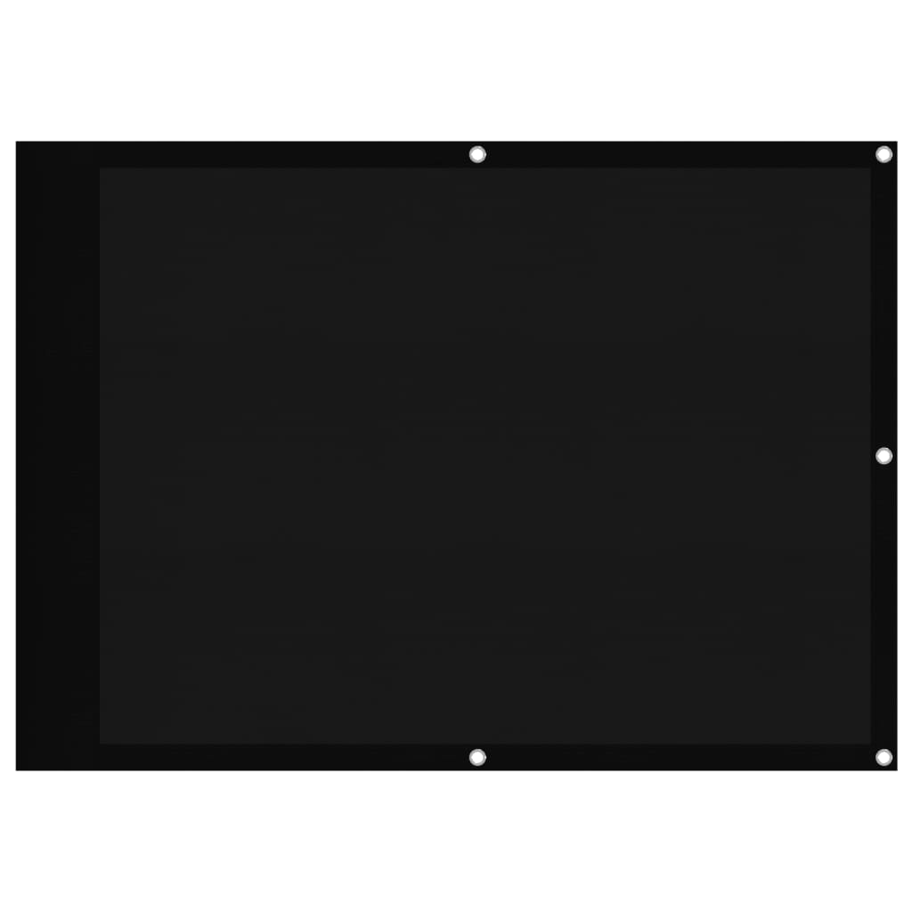 fekete 100% oxford poliészter erkélyparaván 75 x 800 cm (4000362)