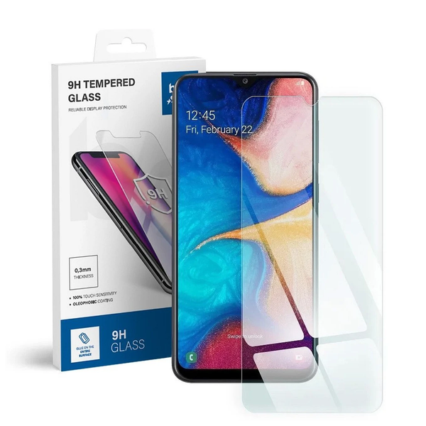 Samsung Galaxy A20 készülékhez edzett üvegfólia Blue Star