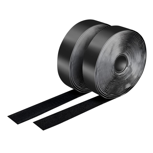 LogiLink KAB0080 fascetta Velcro cable tie Nero 2 pz
