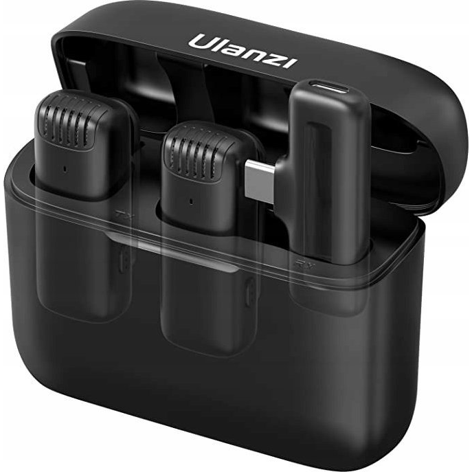 Ulanzi J12 Wireless Lavalier Microphone System Black (SB7144)
