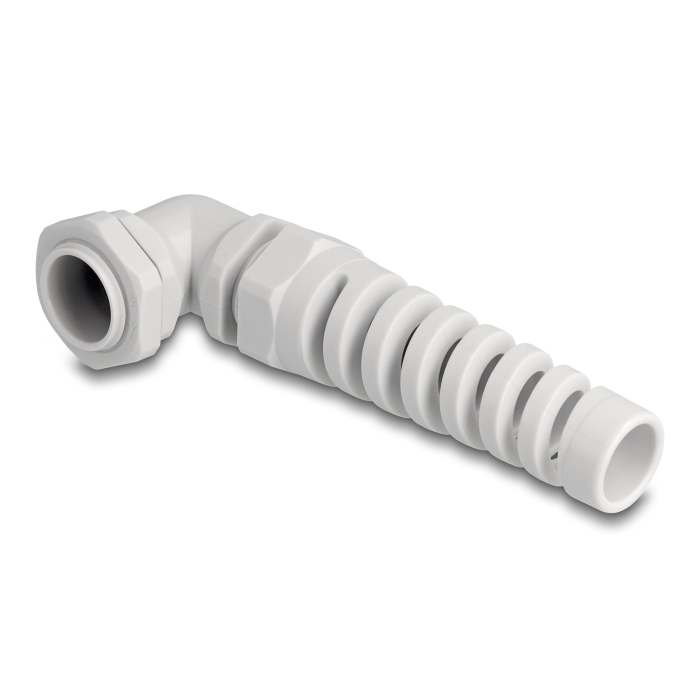 Delock Kábel tömszelence PG16 90 hajlított feszültség mentesítős szürke (60588) (60588)