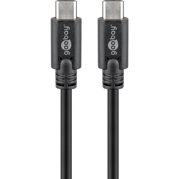 Goobay 67975 USB 3.1 Type-C M - USB 3.1 Type-C M Adatkábel 0.5m Fekete