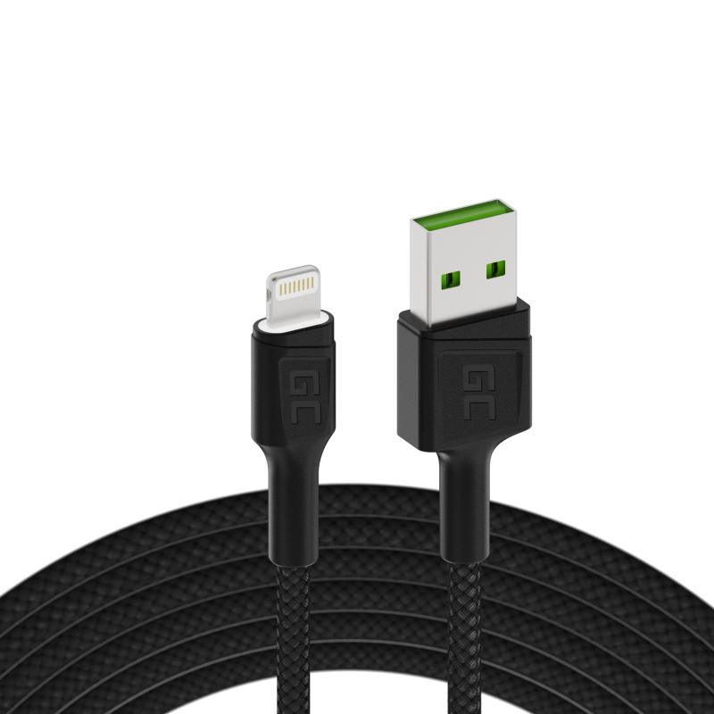 Green Cell Ray USB - Lightning töltőkábel 120cm (KABGC05) (KABGC05)