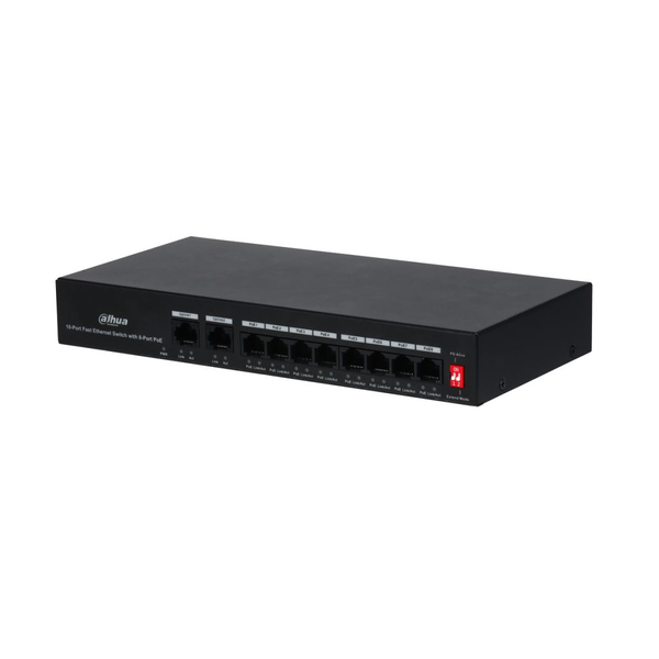 Dahua 8 portos PoE switch (PFS3010-8ET-65)