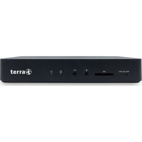 TERRA 1480375 dockingstation Ledningsført USB 3.2 Gen 1 (3.1 Gen 1) Type-C Sort