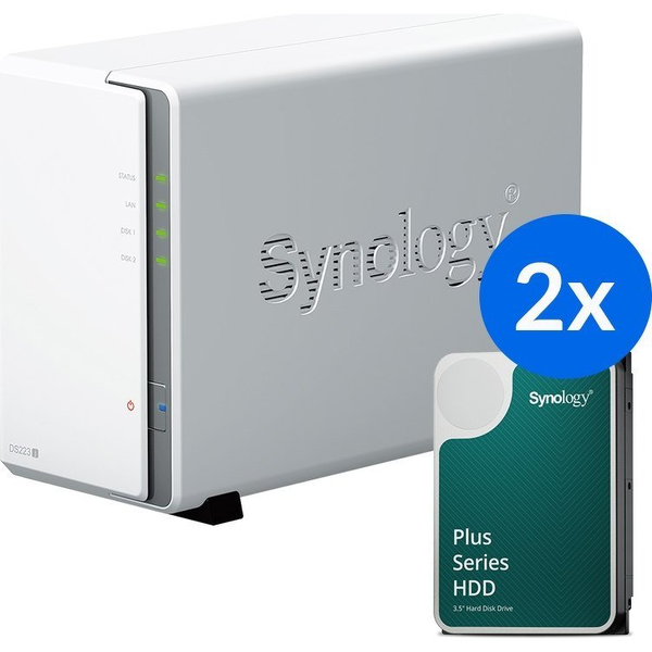Synology DS223J+2x HAT3300-4T (2x 4TB)