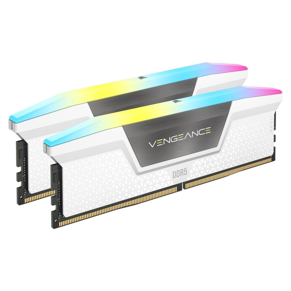 Памет Corsair Vengeance STD PMIC XMP 3.0 White Heatspreader 32GB (2x16GB), DDR5, 6200MT/s, CL 36, RGB