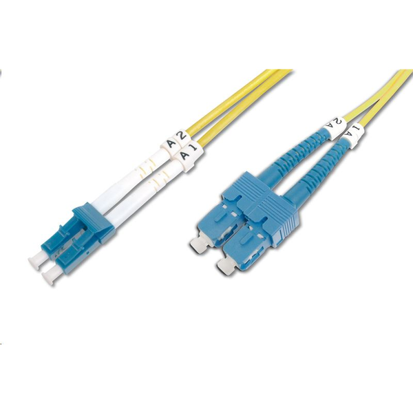 DIGITUS LWL Patchkabel LC -> SC 3.00m Singlemode Duplex OS2