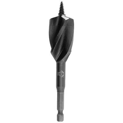 C.K. (T2946-20) Fa spirál fúró 20 mm Teljes hossz 120 mm 6,35 mm, Hatlap szár 1 db (T2946-20)