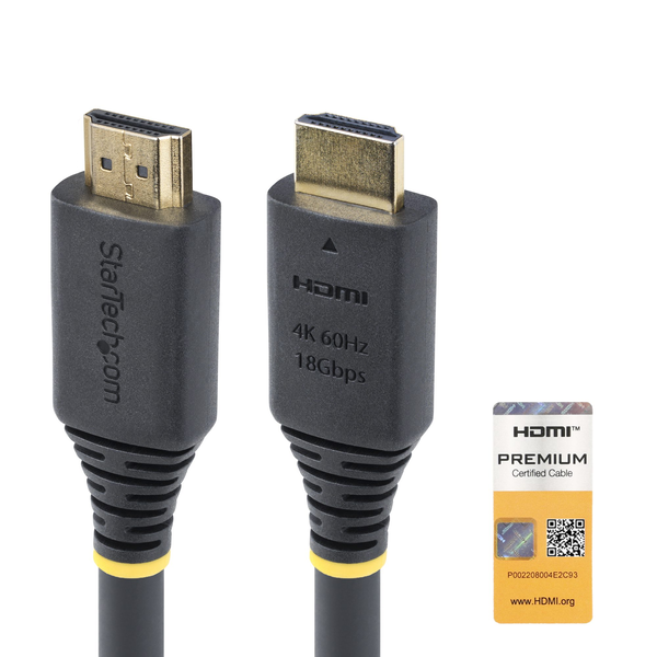 StarTech.com HDMI2-CABLE-4K60-5M HDMI-kabel HDMI Type A (Standard) Sort