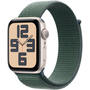 Apple Watch SE2 v3 GPS, 44 mm, калъф Starlight Alu, Lake Green Sport Loop