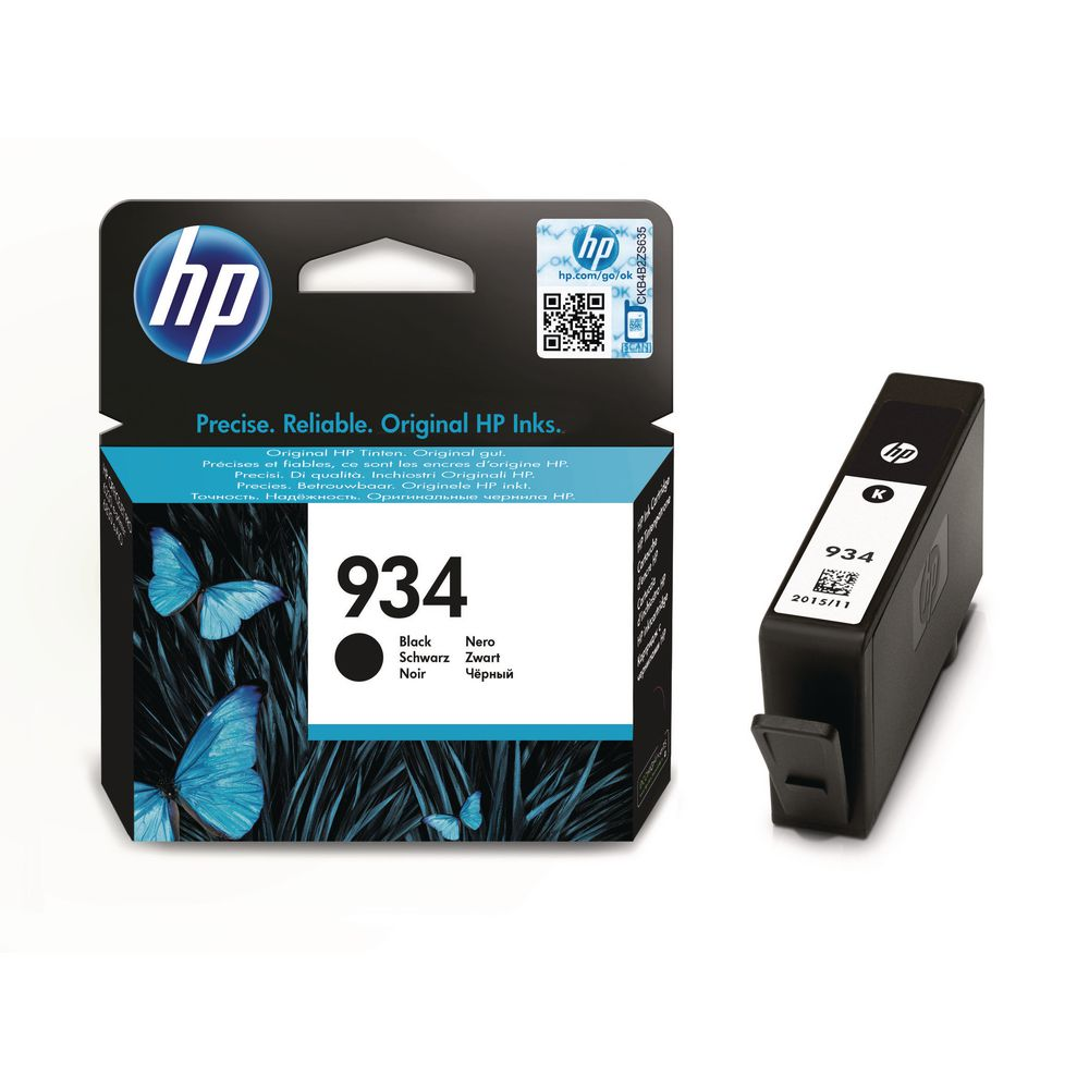 HP C2P19AE (934) Black tintapatron (C2P19AE)