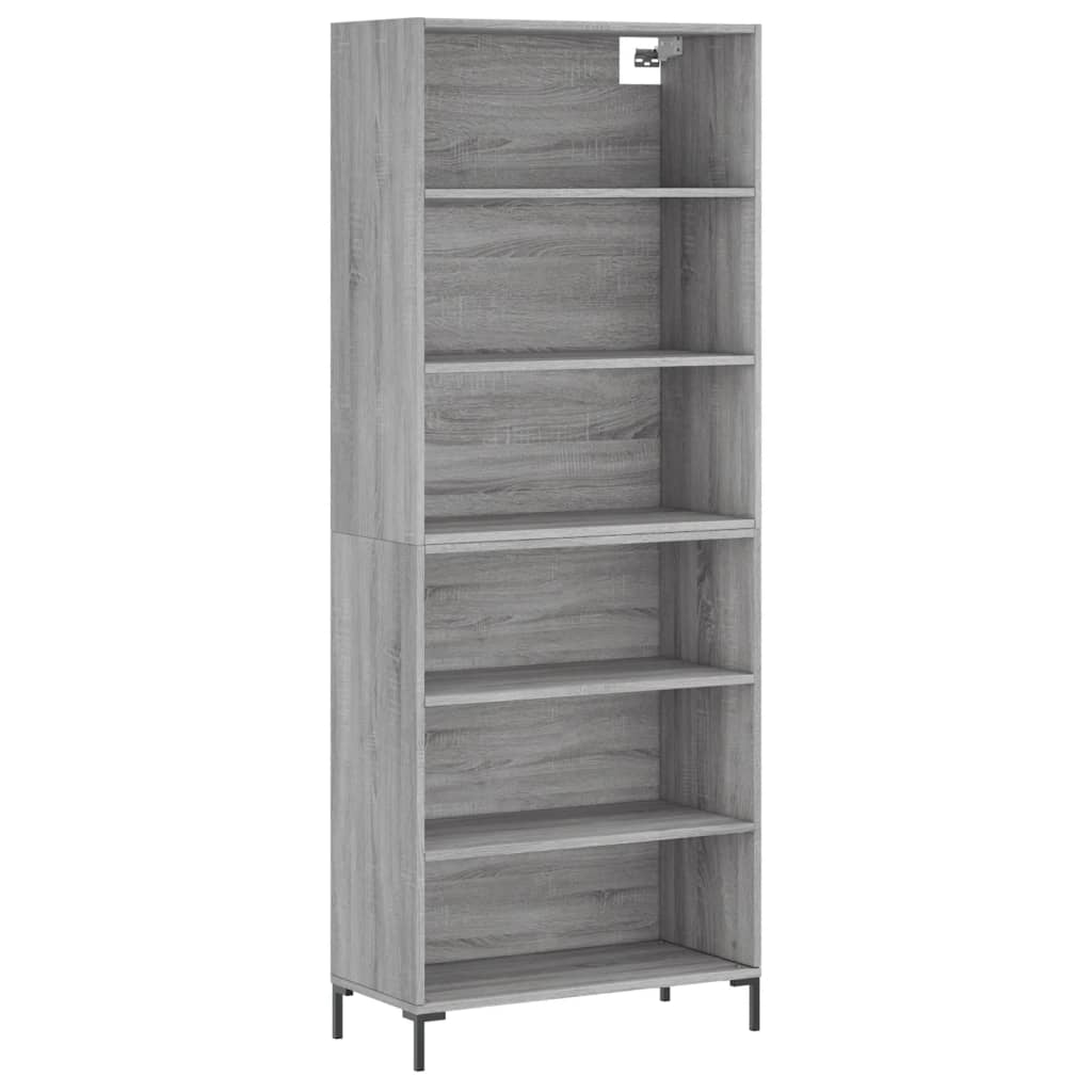 szürke sonoma szerelt fa magasszekrény 69,5x32,5x180 cm (3189579)