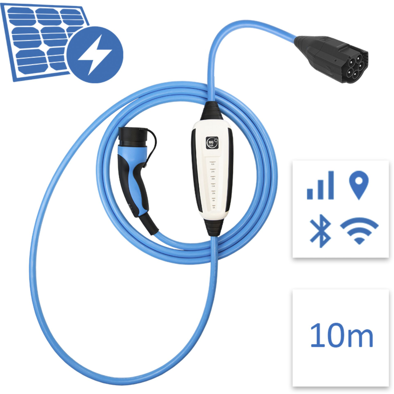 NRGkick 12201000-30001002 Type-2 Elektromos autó töltőkábel 10m (22 kW - 32A) (12201000-30001002)