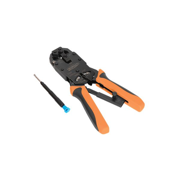 Nikomax NMC-2008AR krimpelő fogó lapos csavarhúzóval (NMC-2008AR)