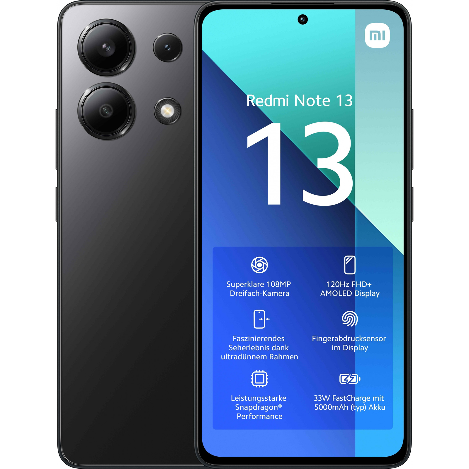 Redmi Note 13 Midnight Black 6/128GB (MZB0FYFEU)