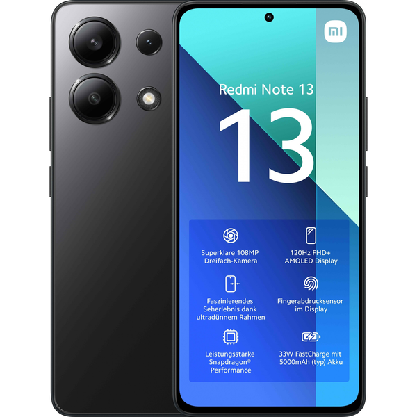 Redmi Note 13 Midnight Black 6/128GB