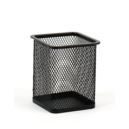 Victoria Fémhálós szögletes írószertartó - Fekete (B804)