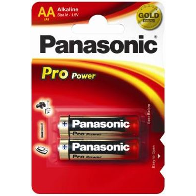 Panasonic 1.5V Alkáli AA ceruza elem Pro power (2db / csomag) (LR6PPG/2BP) (LR6PPG/2BP)