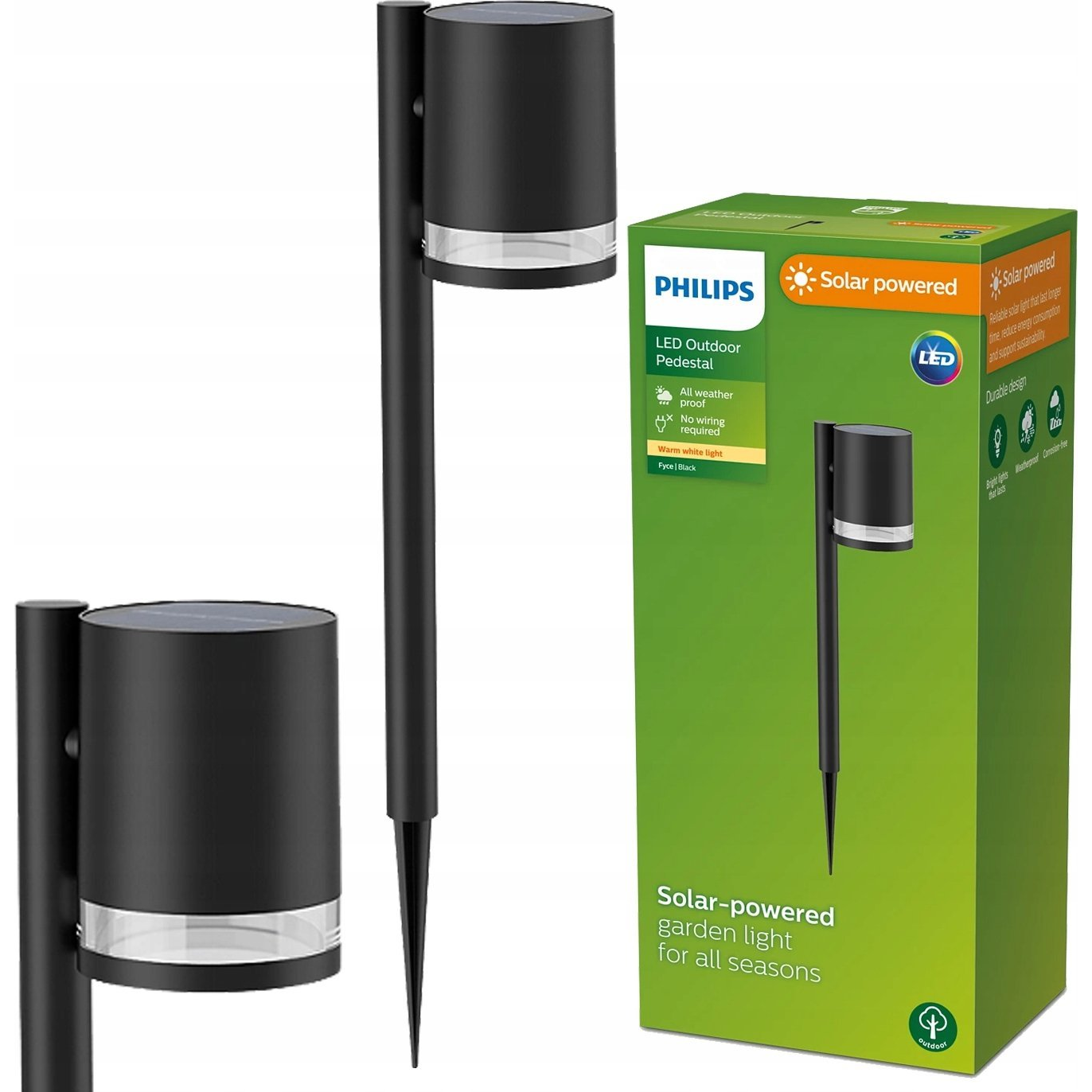 Philips LED слънчева светлина за земни шипове Fyce