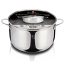 Berlinger Haus BH/6584 Rozsdamentes Acél Fazék Üveg fedővel Ø 26cm 9,5L - Inox