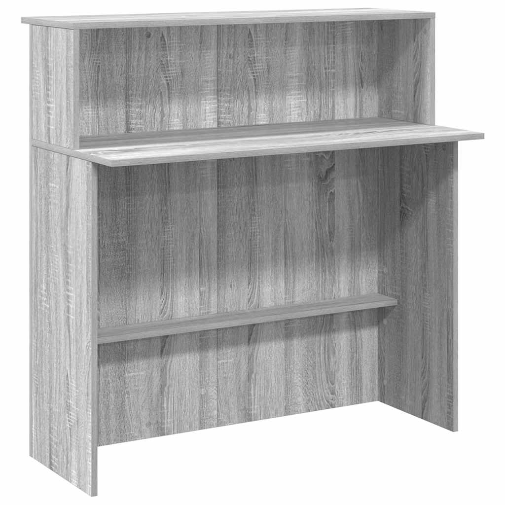 recepciós pult szürke sonoma 100x50x103,5 cm szerelt fa (859029)