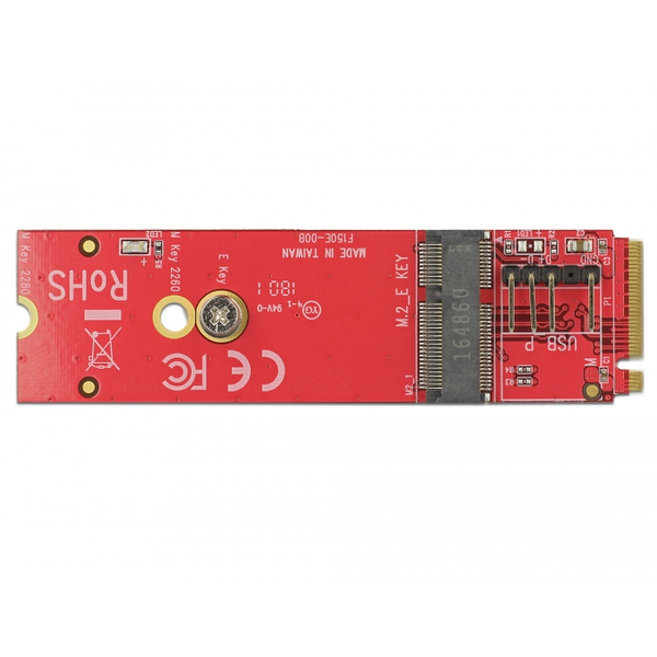 Adaptér Delock M.2 PCIe - M.2 PCIe/USB