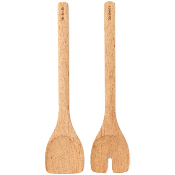 BRABANTIA Profile Cook & Serve salátaszervírozó készlet. 2 db-os. lekerekített szélek. védőolaj bevonattal. bükkfa - 260643