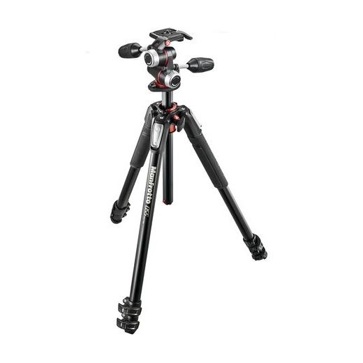 Manfrotto MK055XPRO3-3W alu tripod 3D fejjel (MK055XPRO3-3W)
