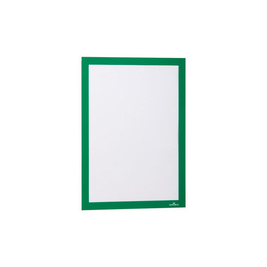 Durable Duraframe Infókeret - A4, 10 db/Doboz, Zöld (488205)