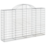 Комплект габионни кошници арка vidaXL, 11 бр, 200x30x120/140см, Поцинковано желязо, 23.1 Kg