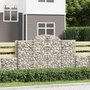 Комплект габионни кошници арка vidaXL, 11 бр, 200x30x120/140см, Поцинковано желязо, 23.1 Kg