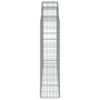 Комплект габионни кошници арка vidaXL, 11 бр, 200x30x120/140см, Поцинковано желязо, 23.1 Kg
