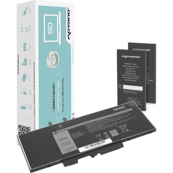 Bateria Movano Bateria 3HWPP do Dell Latitude 5401 5410 5501 5510