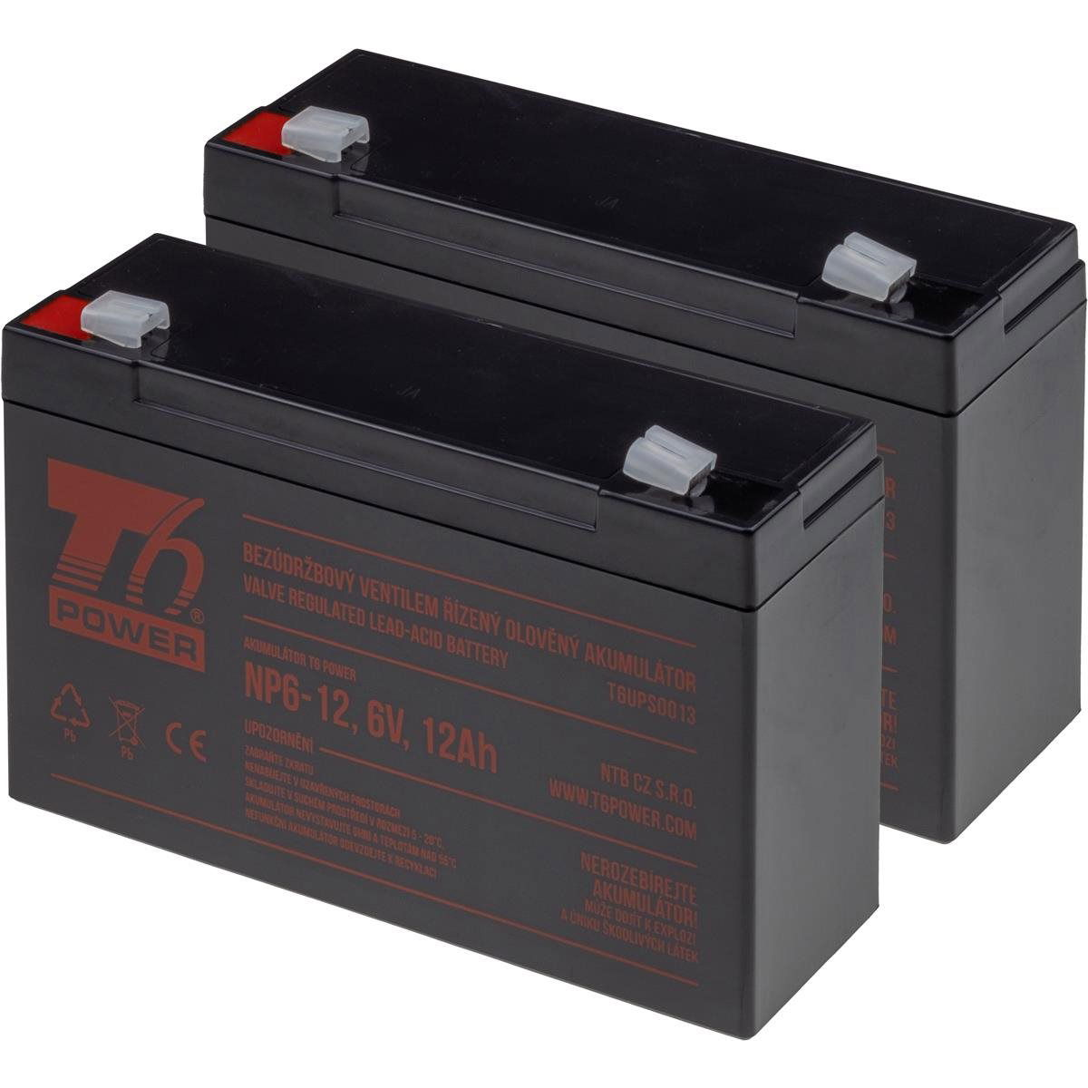 T6 Power APC Back-UPS 550ES kompatibilis készlet, VRLA, 6 V (T6APC0012_v86740)