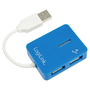 USB hub Logilink 4-Port UA0136, USB 2.0, Modrá, Plug ,Play