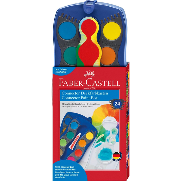 Faber-Castell: Vízfesték 24 színű kék szett