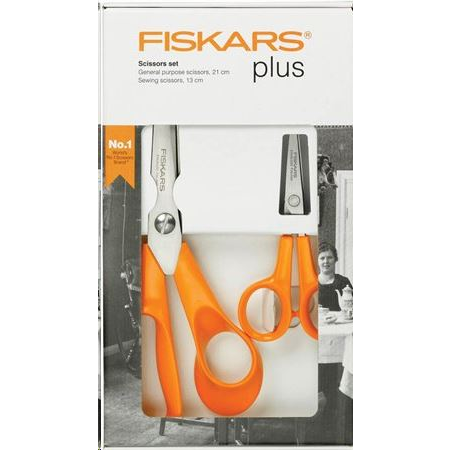 Fiskars általános + varróolló készlet narancssárga (859893) (859893)