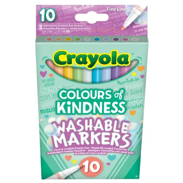 Crayola: kedves szavak vékonyhegyű filctoll készlet 10db (58-7827) (58-7827)