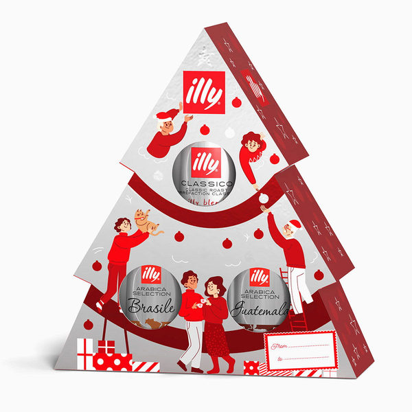 ILLY XMAS TREE 2025, 3 × 125g, mletá
