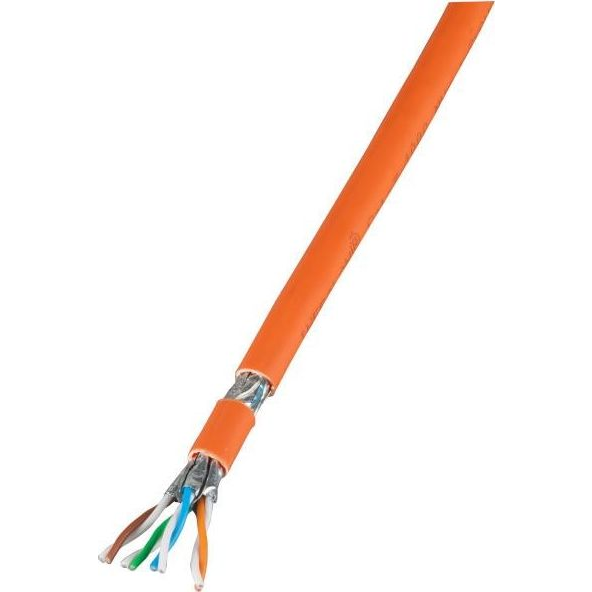 EFB EFB Infralan® Cat.7 kabel instalacyjny 100% miedź S/FTP 1000 MHz 100m pomarańcz