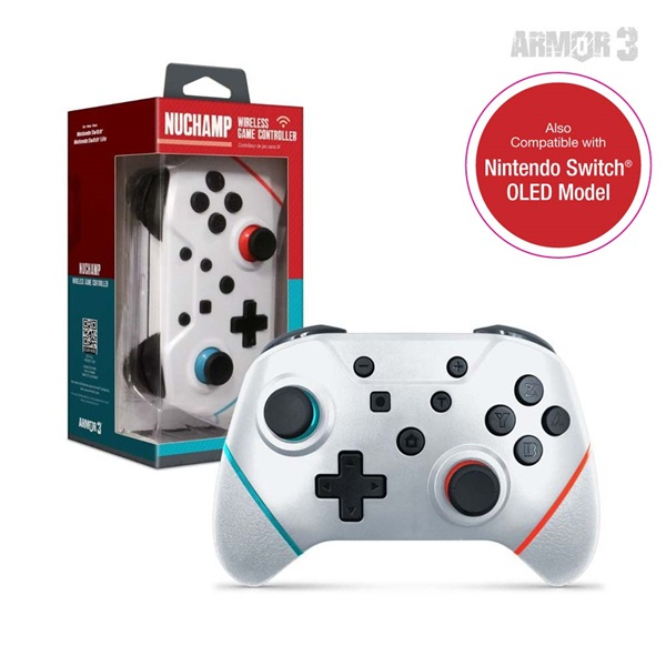 ARMOR3 M07467-WH NuChamp vezeték nélküli kontroller (Nintendo Switch) - Fehér