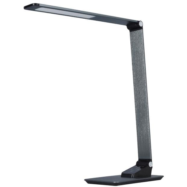 Tesla LED asztali lámpa Petra, CCT 3000-6000 K, 5 K 420 lm, w-töltő, ezüst színű (DE01CHS-1)