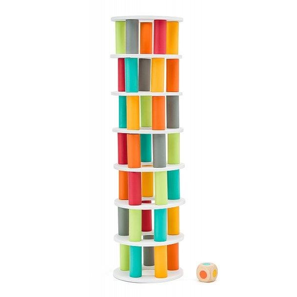 Arkádová hra Balančná veža Pisa Woody KOCKY kocka zábava